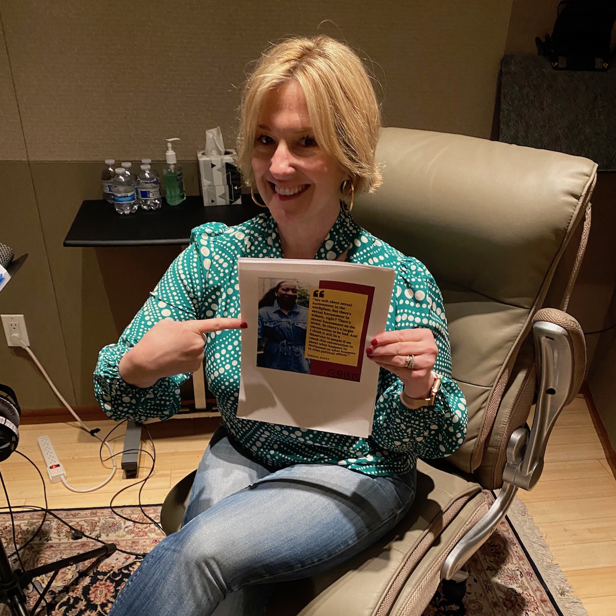 Brené behind the scenes